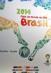 Cartel del Mundial de Fútbol Brasil 2014  EFE/Marcelo Sayão