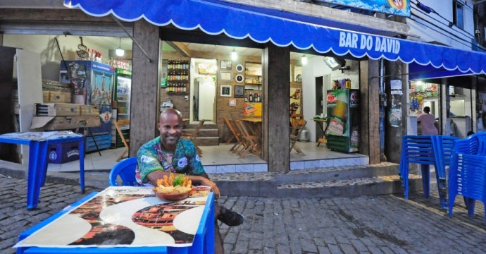 Bar do David en el Morro Chapeu mangueira del empresario David Vieira.