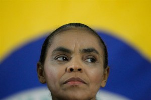 La ecologista Marina Silva duda si heredar la candidatura de  Campos en las elecciones. Foto. F. BIZERRA (efe)