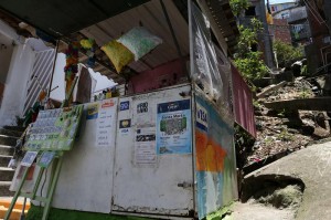 Tienda de la favela Doña Marta en Río de Janeiro