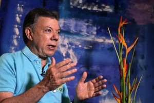 El presidente de Colombia durante un acto en Barranquilla. Foto.Mauricio DUEÑAS CASTAÑEDA
