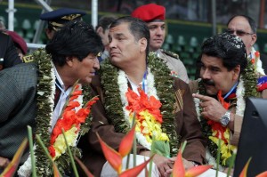 Correa, Maduro y Evo