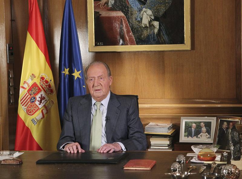 Don Juan Carlos el día de su abdicación