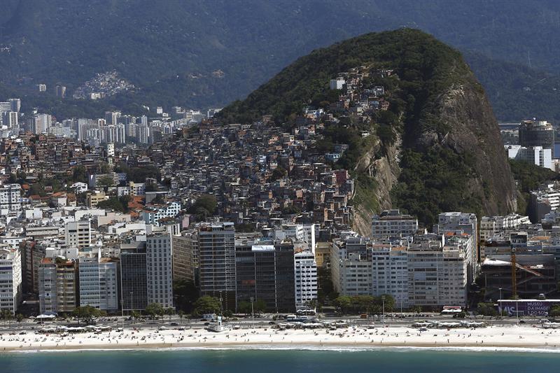 Favela Pavão Pavaozinho en Copacabana. Foto. Marcelo Sayão (Efe)