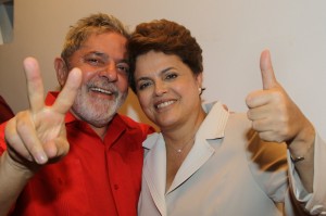 El ex presidente Lula con Dilma Rousseff
