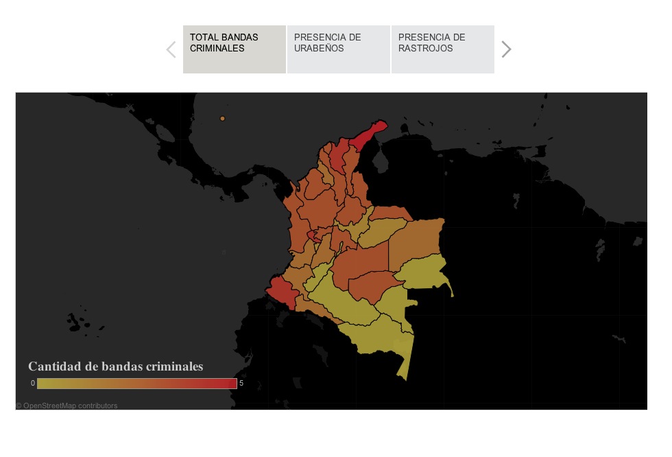 Bandas criminales Colombia