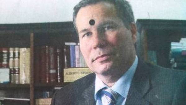 Fotografía trucada que recibió la ex esposa de Nisman