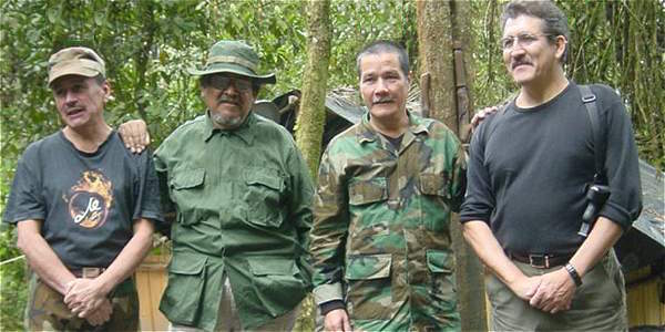  Jefes del ELN. De izquierda a derecha, ;Pablo Beltrán&;Ramiro Vargas; Gabino yAntonio García