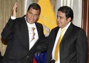 Rafael Correa con Patricio Pazmiño