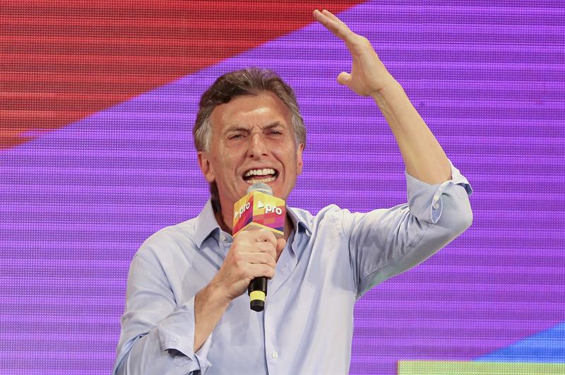 Mauricio Macri tras la reciente victoria del Pro en Buenos Airees. Foto. David FERNÁNDEZ/Efe