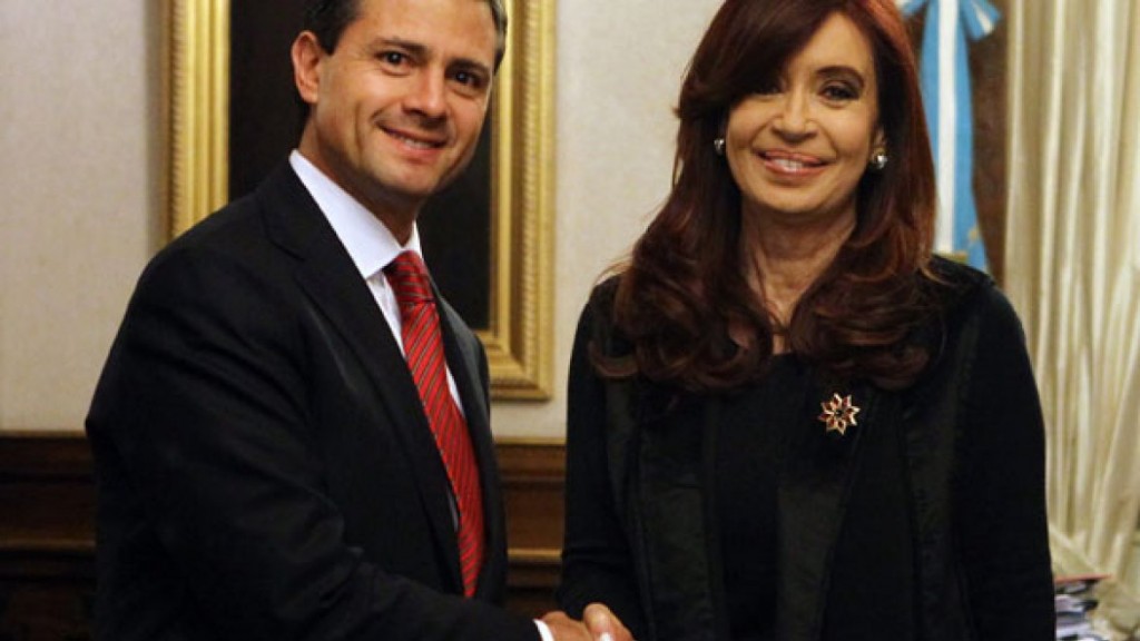 Cristina Kirchner y Peña nieto