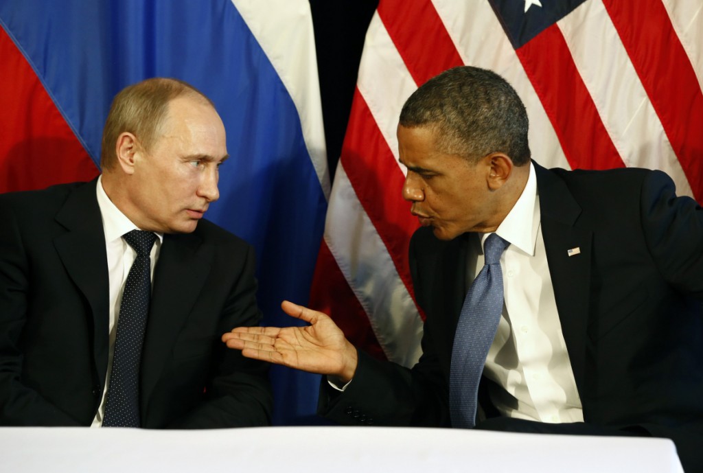 Vladimir Putin y Barak Obama 