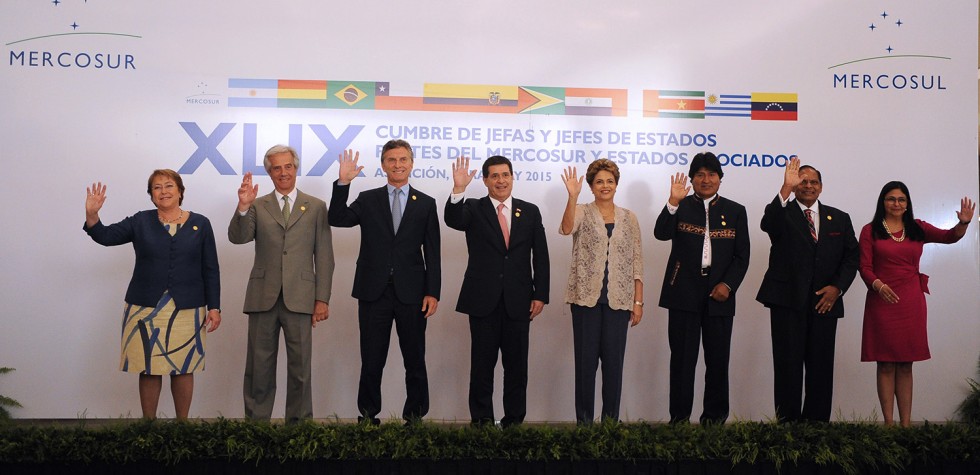 Cumbre de Mercosur en la que se estrenó Mauricio Macri en diciembre del 2015 en Montevideo