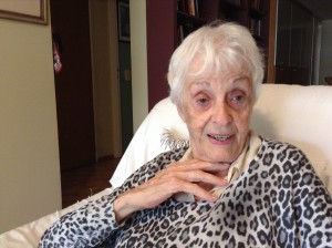 Graciela Fernández Meijide en un momento de la entrevista