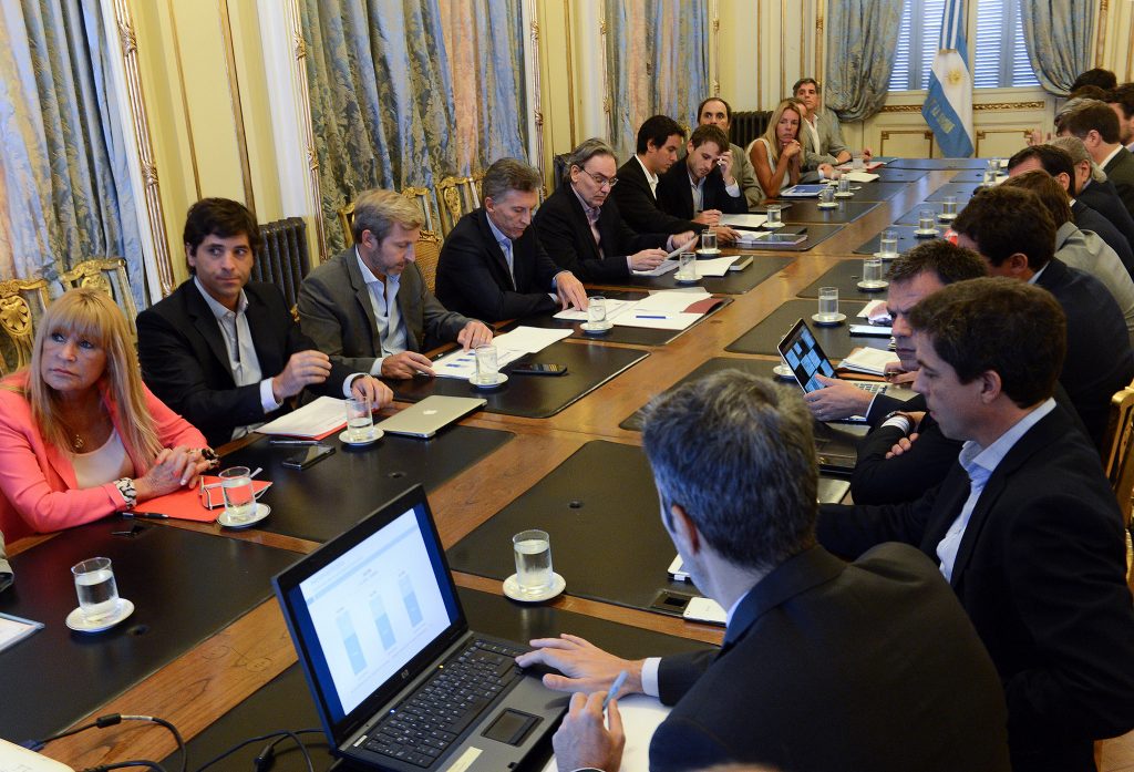 Reunión de Gabinete de Mauricio Macri. Foto. Presidencia